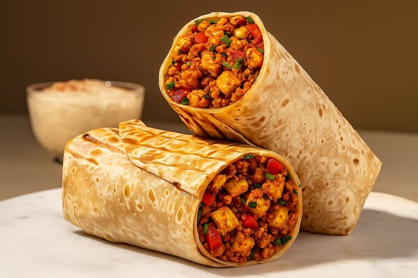 Paneer Bhurji Wrap