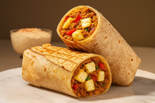 High-protein Soy & Paneer Wrap